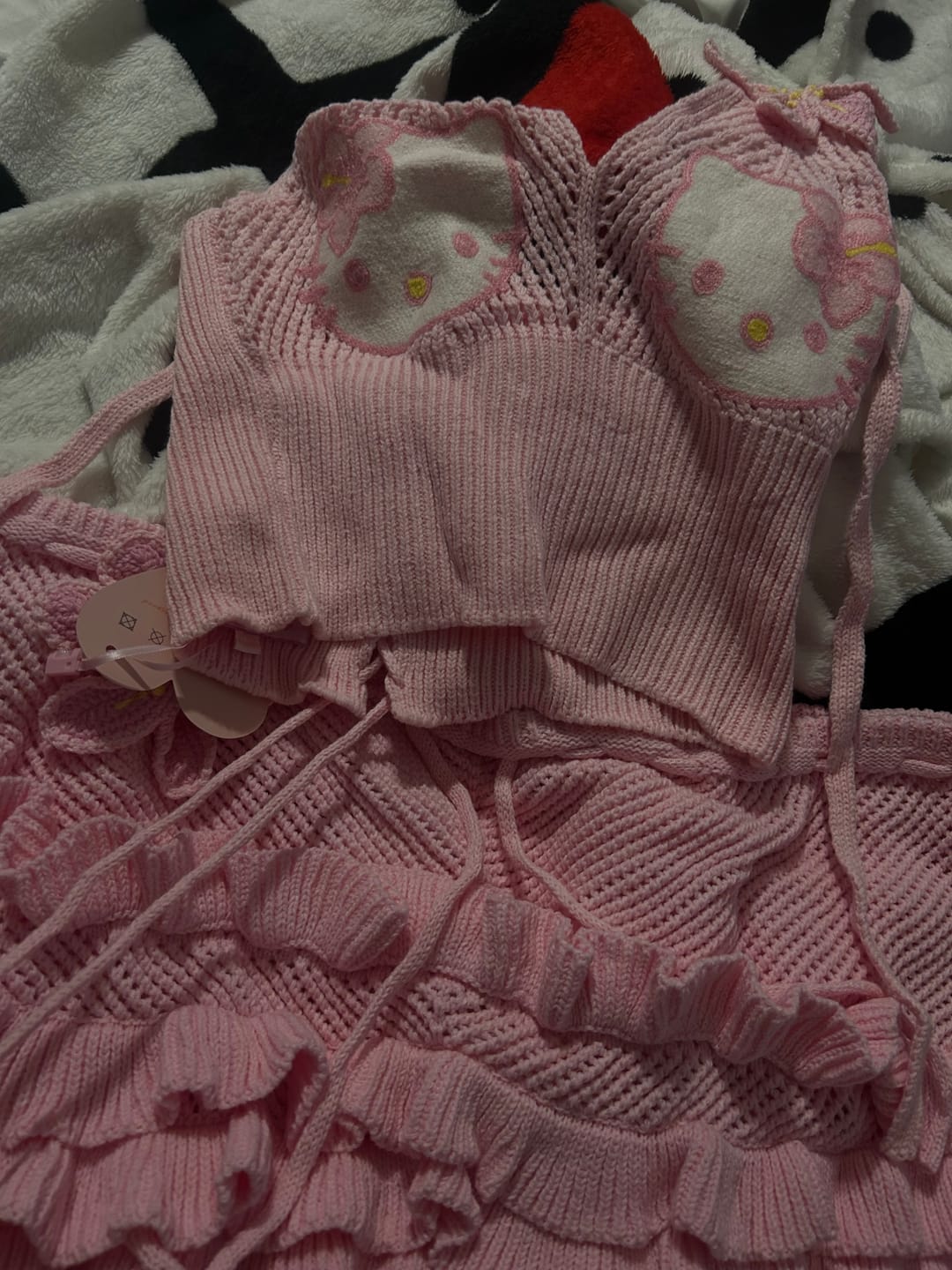 Customer photo review of Hibiscus Kitty Crochet Set (Pink)