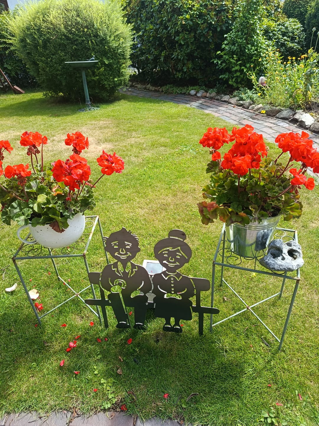 Customer photo review of Gartenstecker Oma & Opa