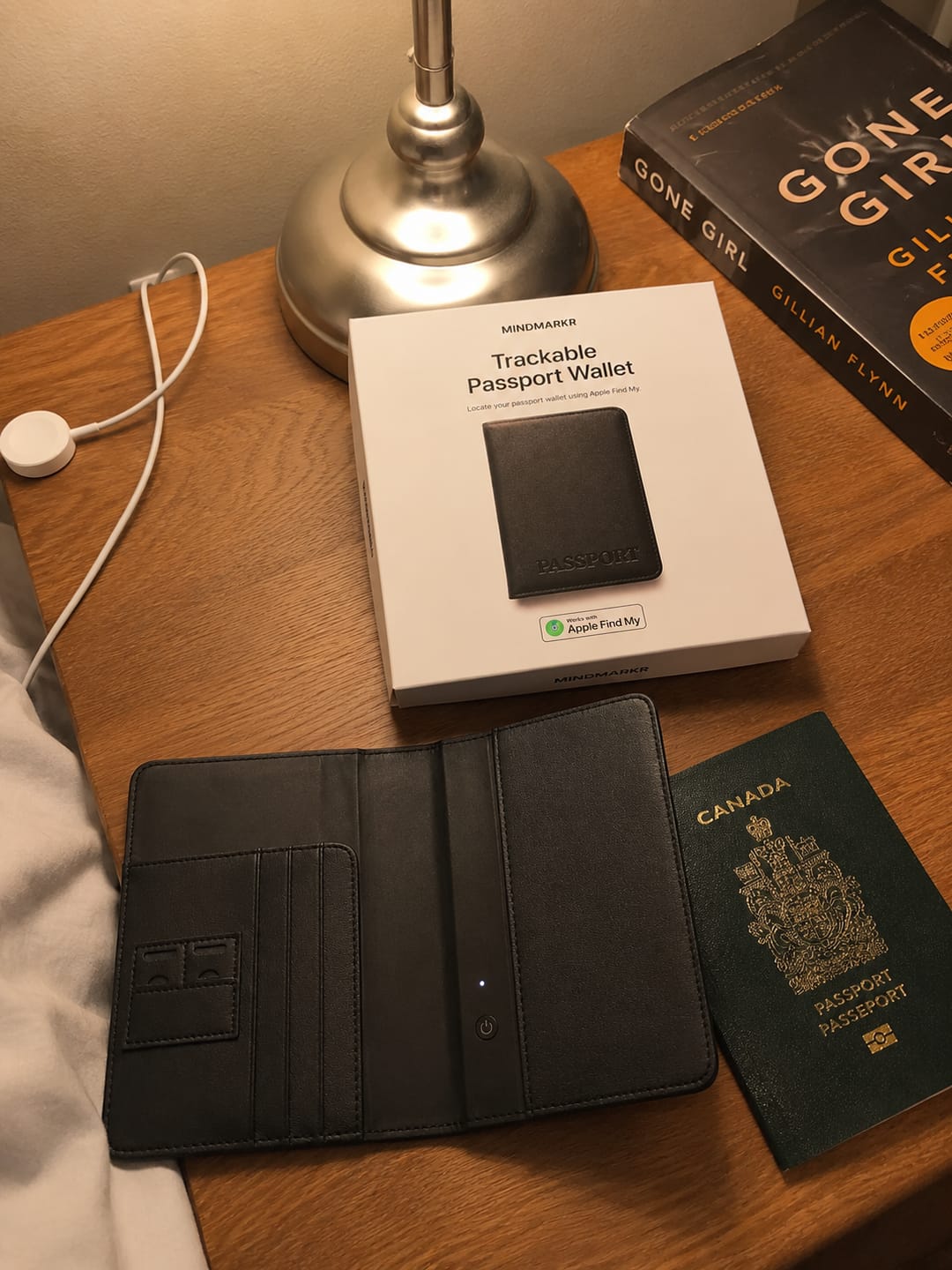Customer photo review of Passport Trackable Wallet