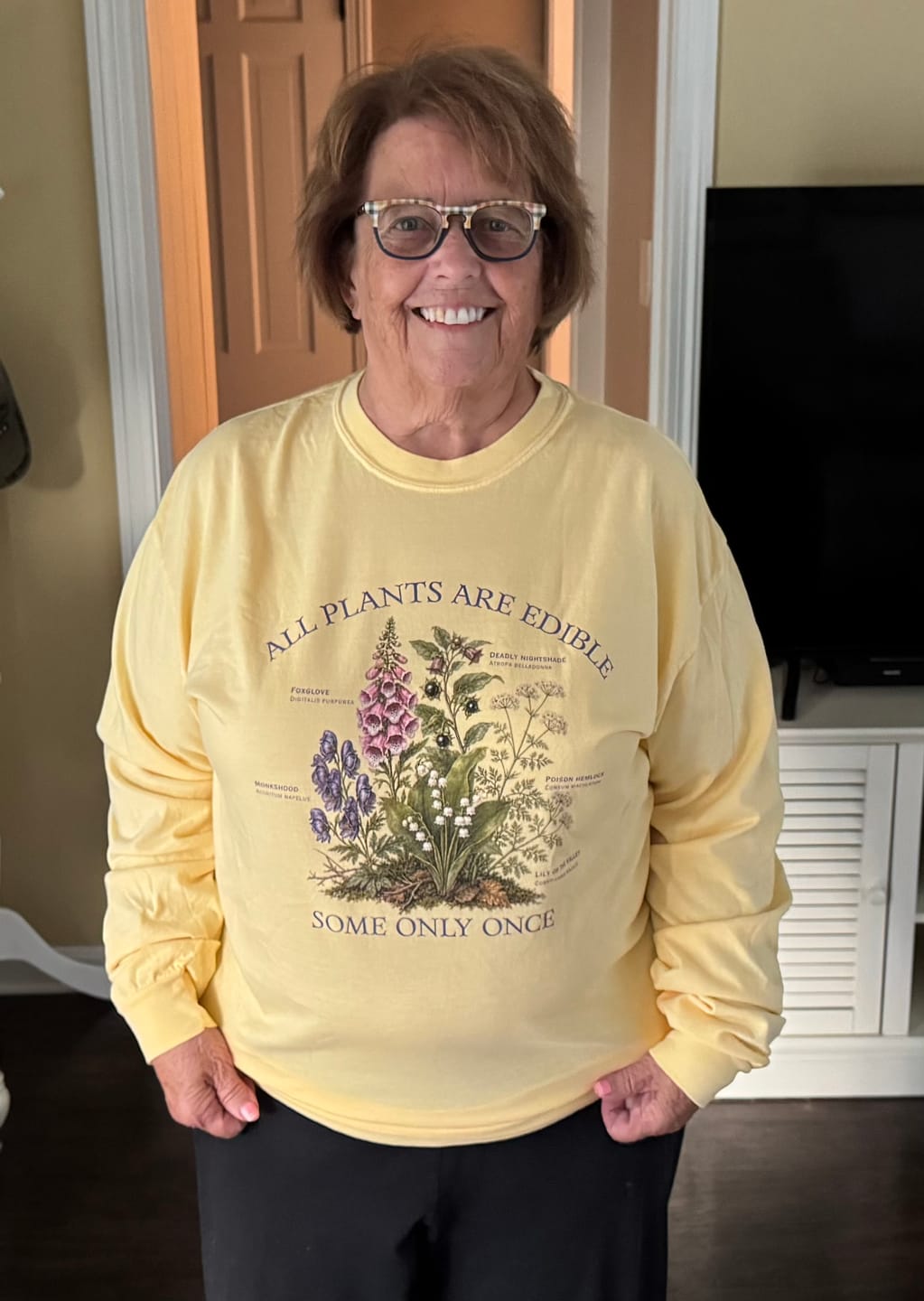 Customer photo review of All Plants Are Edible LS T-Shirt