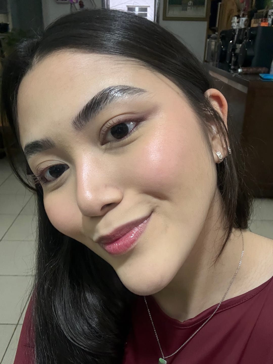 Customer photo review of Lapiseira para Olhos Bordô - Cherry - Vizzela