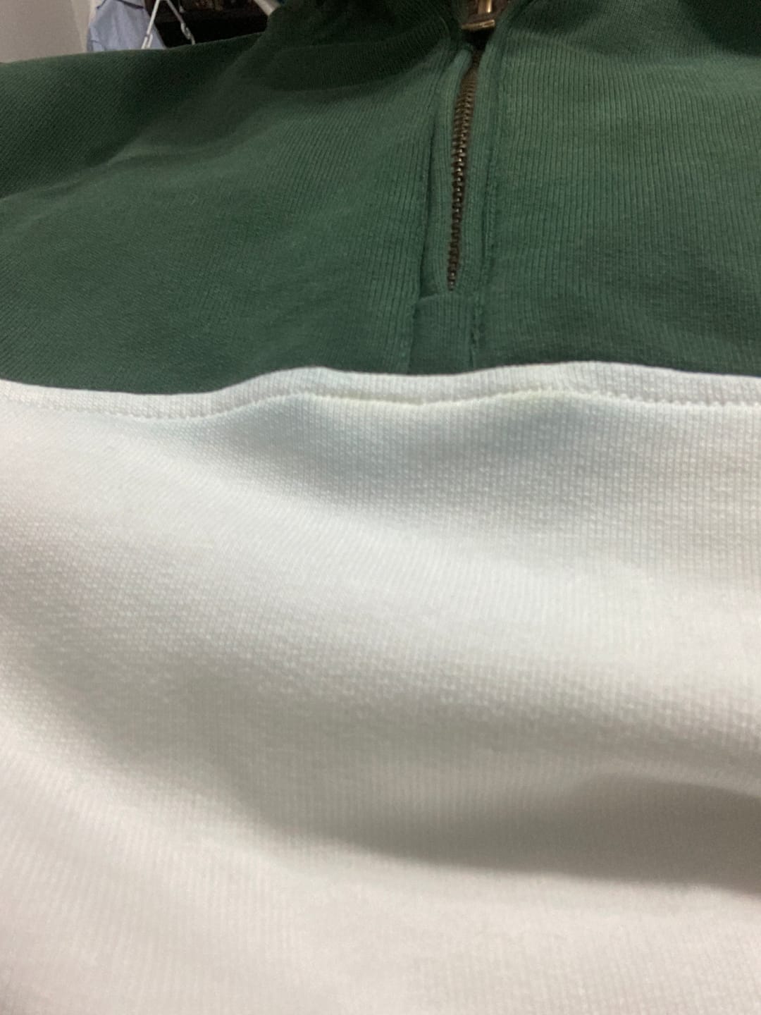 Customer photo review of Springboks Classic Hoop Quarter Zip-OS Green