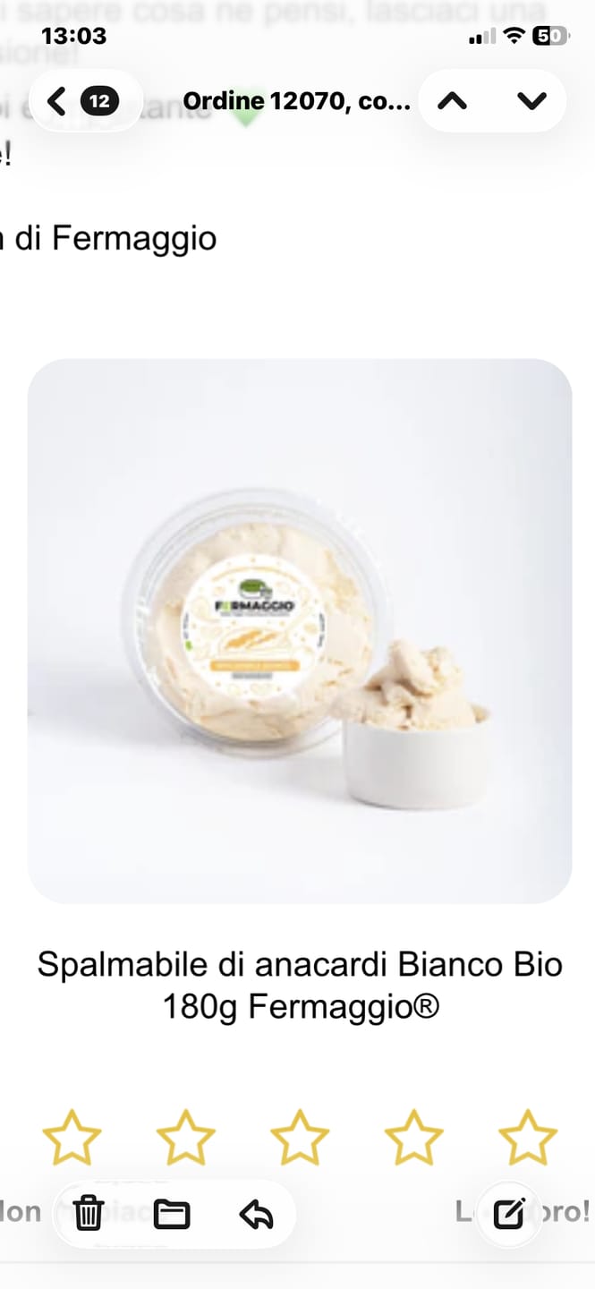 Customer photo review of Spalmabile di anacardi Bianco Bio 180g Fermaggio®