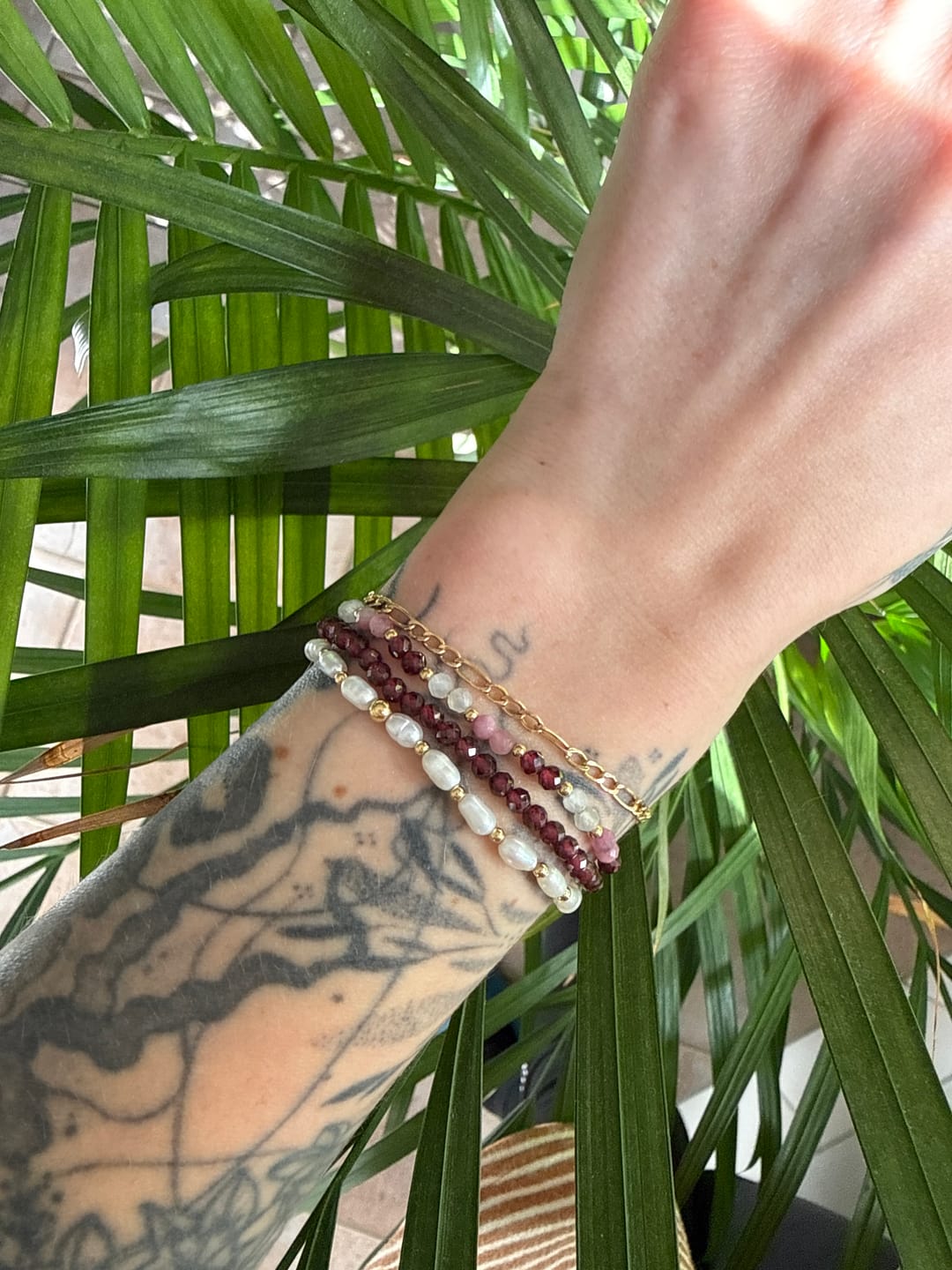 Customer photo review of Nova Süßwasserperlen Armband