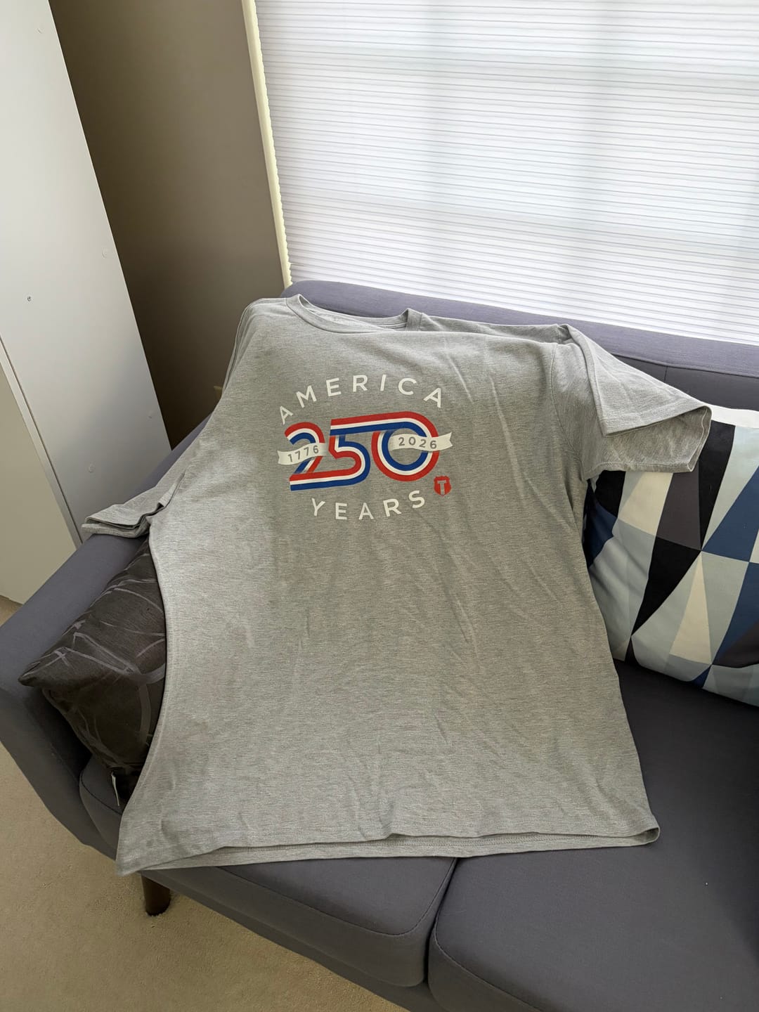 Customer photo review of 250 years T-shirt