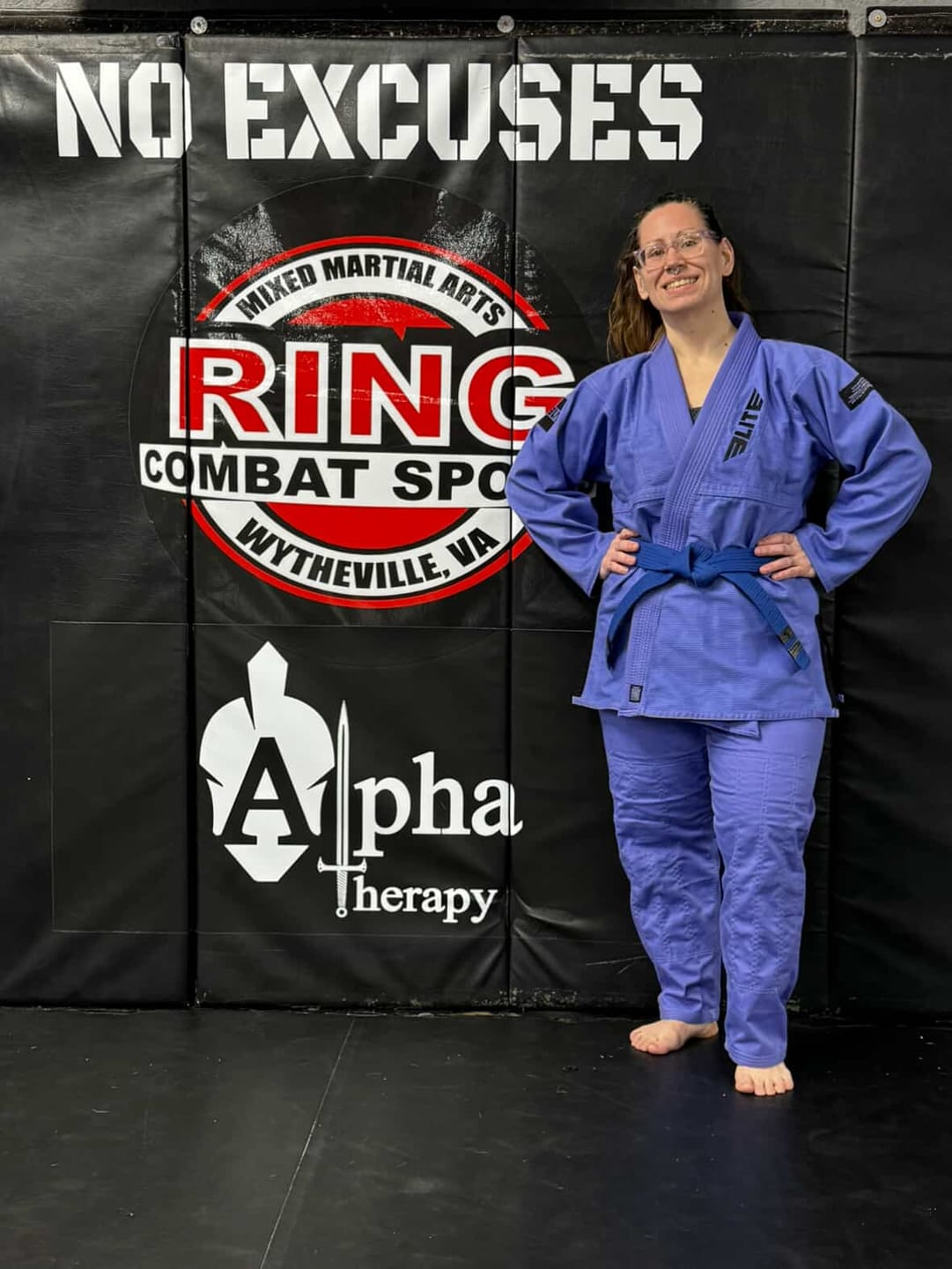 Customer photo review of Core Purple Brazilian Jiu Jitsu Womens BJJ Gi