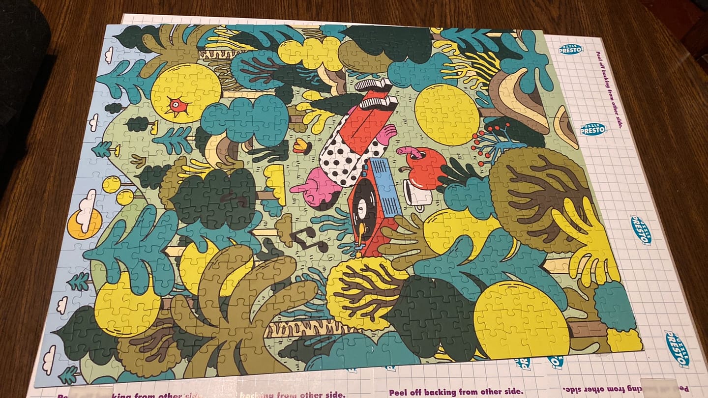 Customer photo review of Space Out | 500 Piece Puzzle