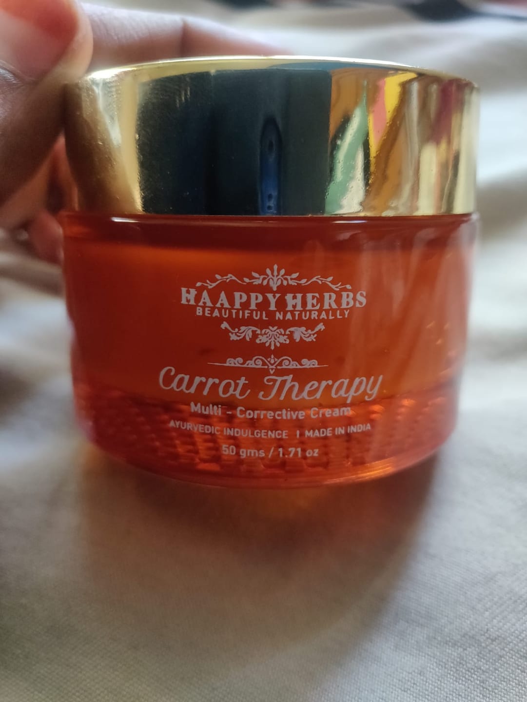 Customer photo review of Carrot Therapy Multi Correct Cream