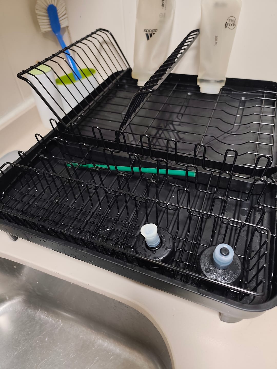Customer photo review of Secaplatos Escurridor Cocina Acero Inoxidable Plegable Loza