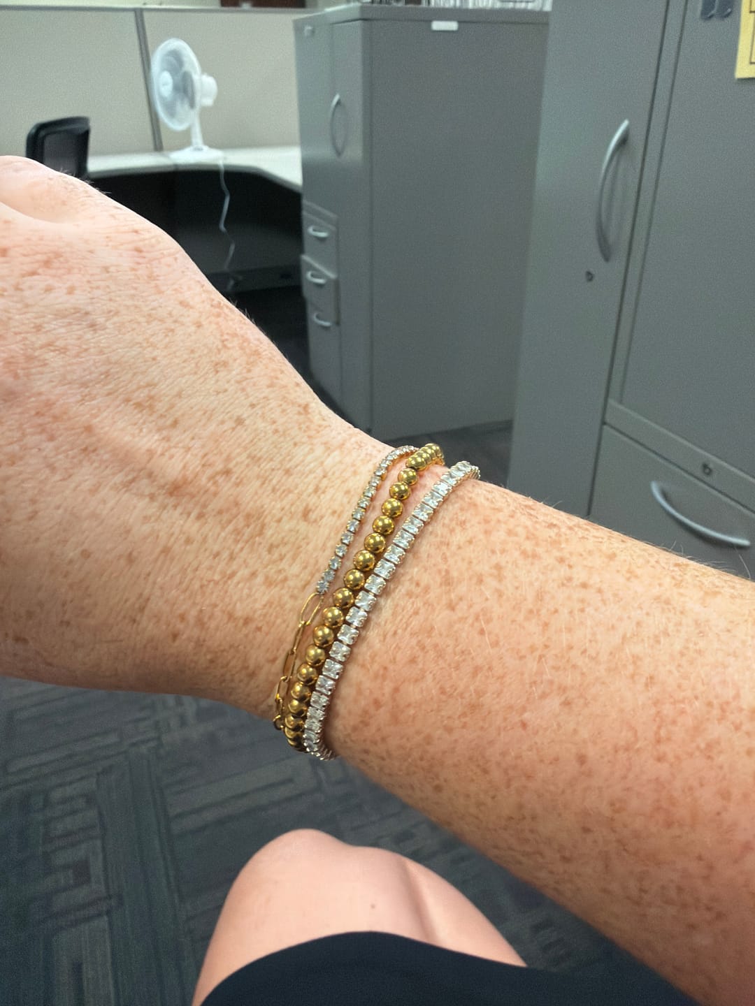 Customer photo review of Fae Tennis Bracelet (Bundle)