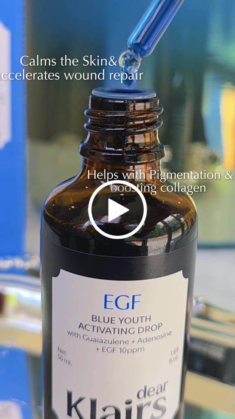 Customer video review of EGF Blue Youth Activating Drop | EGF Peptide Serum