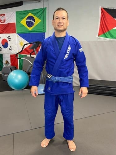 Customer photo review of Core Blue Brazilian Jiu Jitsu Mens BJJ Gi