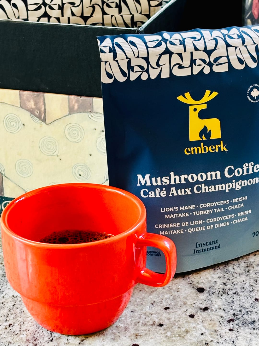 Customer photo review of Mushroom Coffee