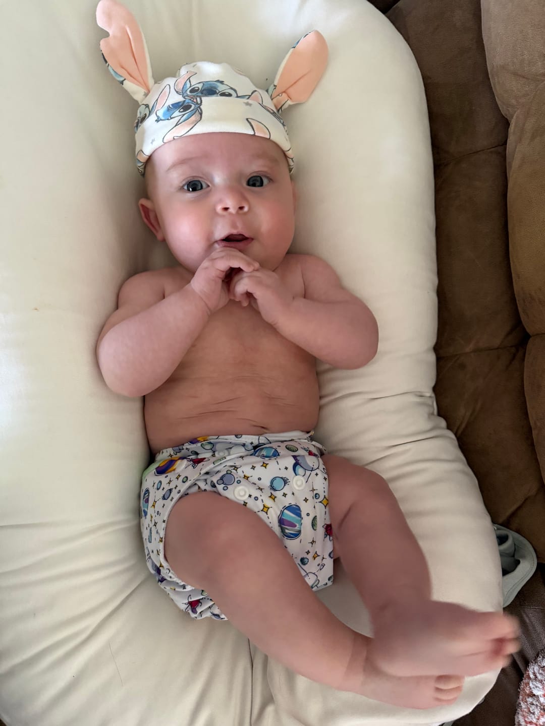 Customer photo review of Essentials Pocket Cloth Diaper with Athletic Wicking Jersey