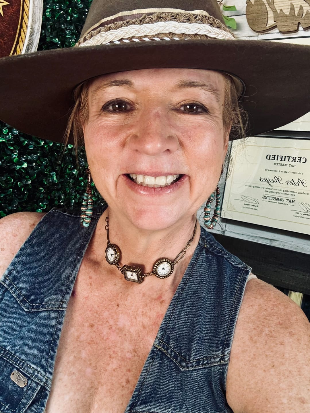 Customer photo review of The Greta Necklace