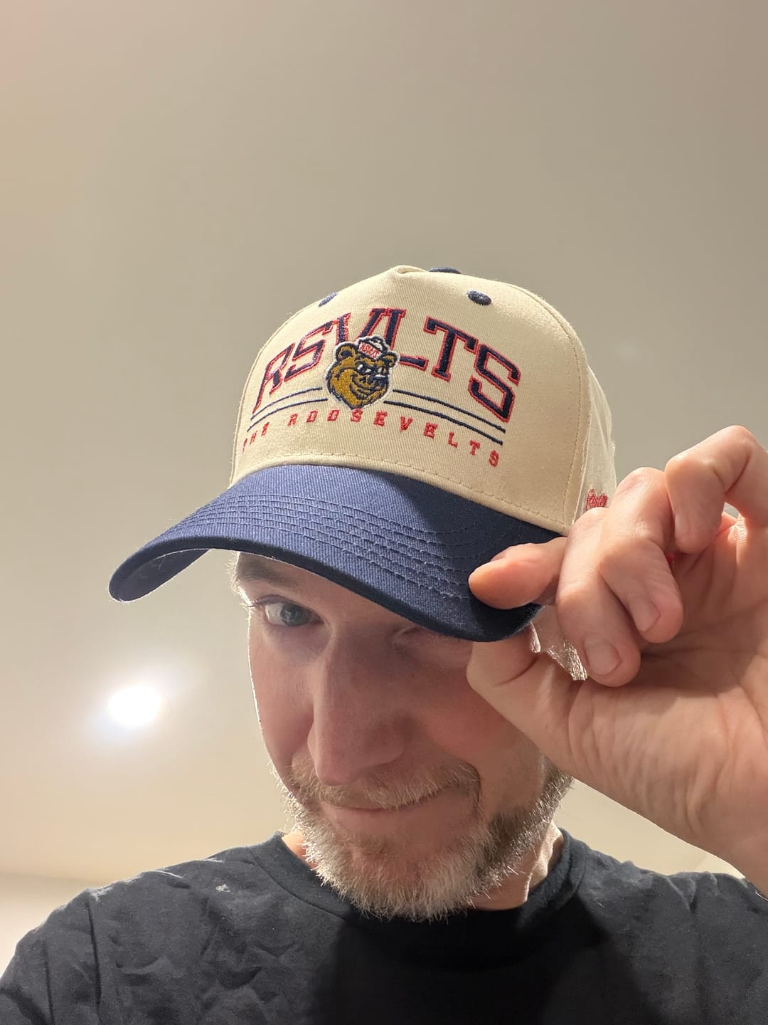 Customer photo review of The Roosevelts Bears – 5-Panel Curved Brim Hat