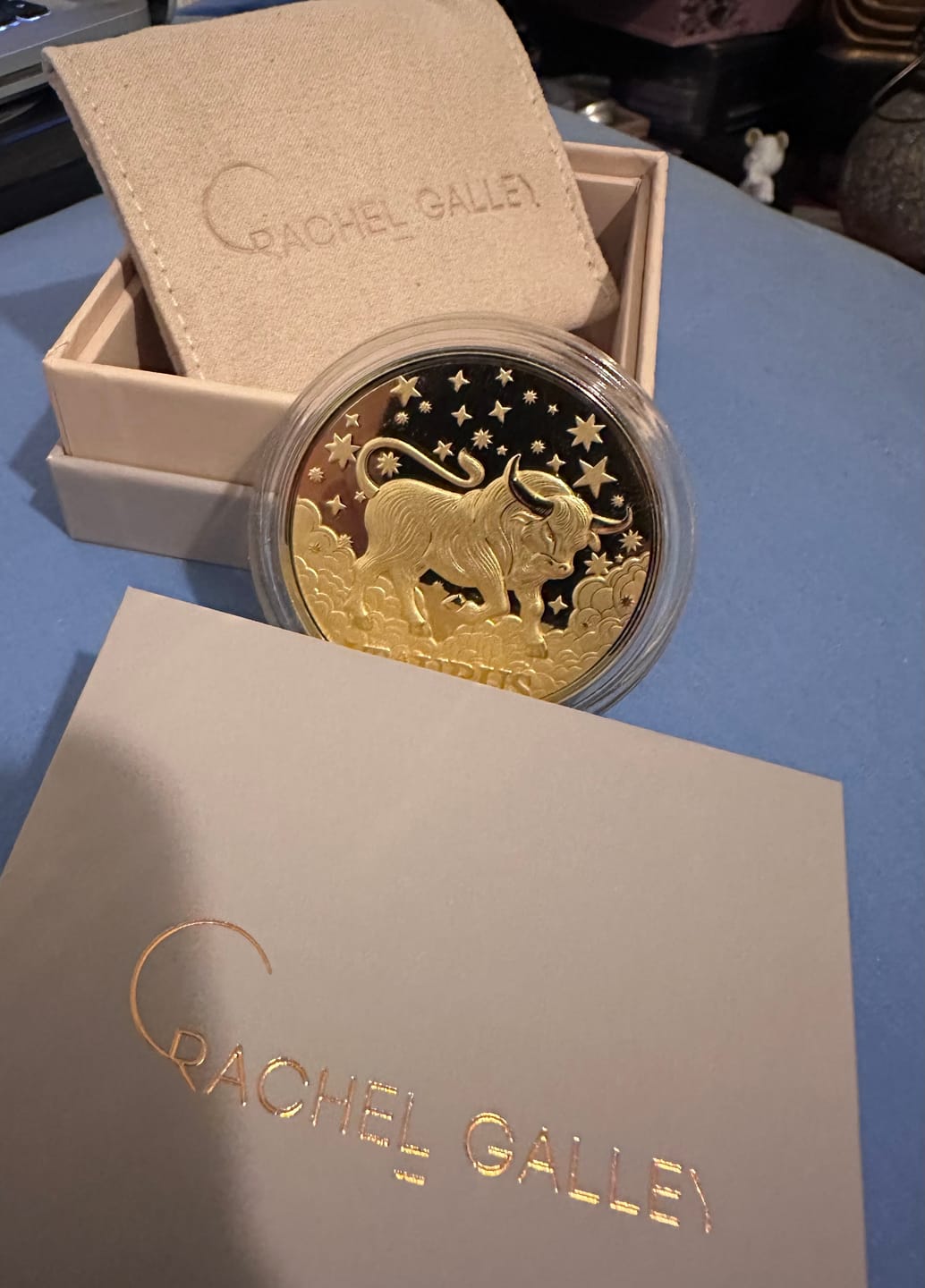 Customer photo review of 24K Yellow Gold (99.99% Gold Purity) Zodiac Sign Coin