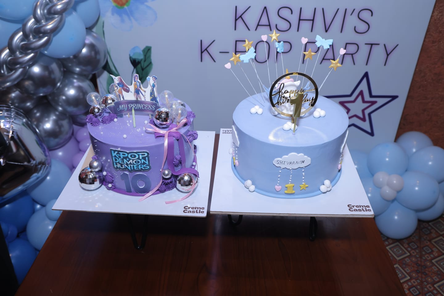 Customer photo review of Blue Unicorn Pony Design Cake