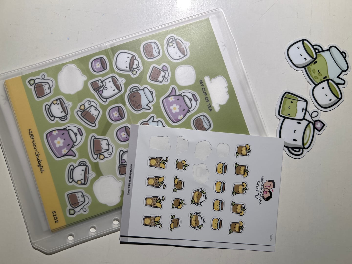 Customer photo review of Tea Time Sticker Set
