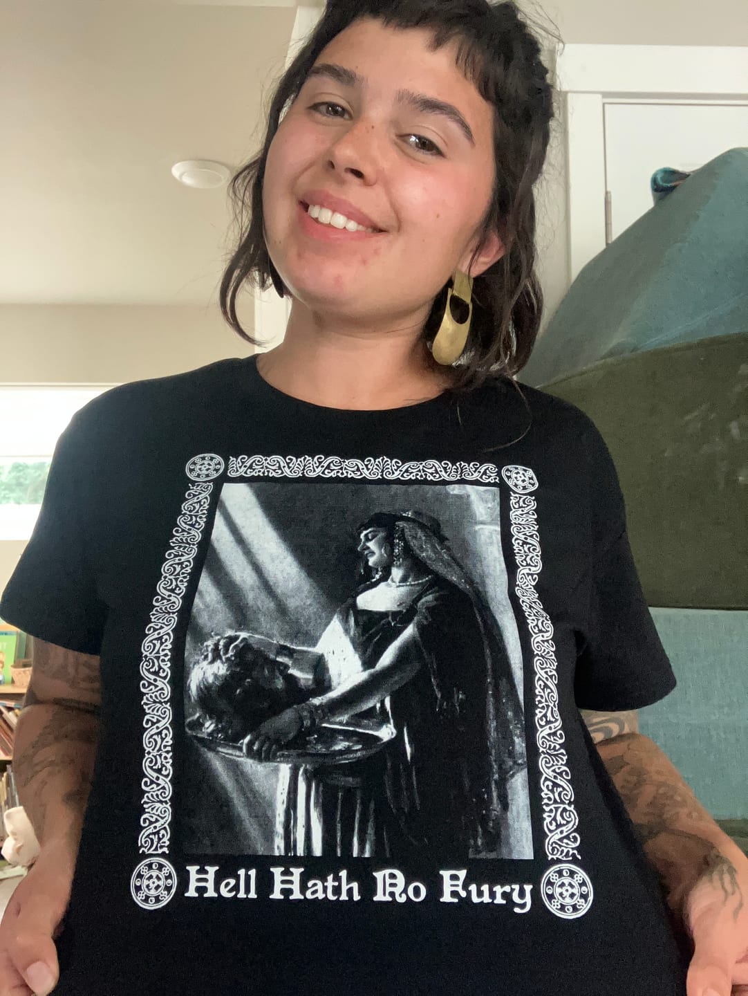 Customer photo review of Hell Hath No Fury Crop Tee
