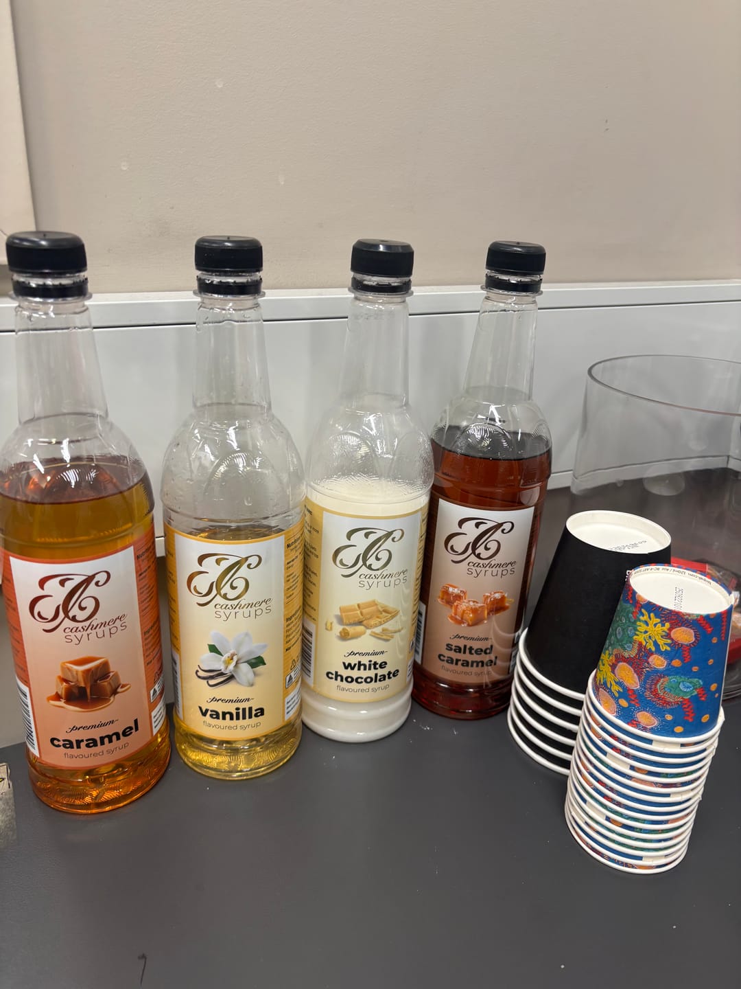 Customer photo review of Caramel Coffee Syrup