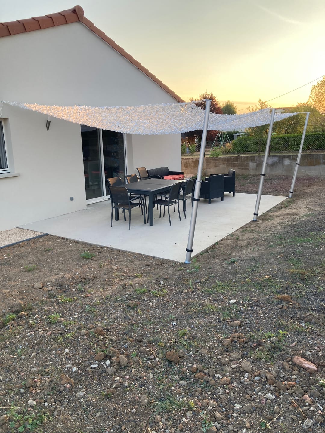 Customer photo review of Mât télescopique en aluminium pour Filet de Camouflage