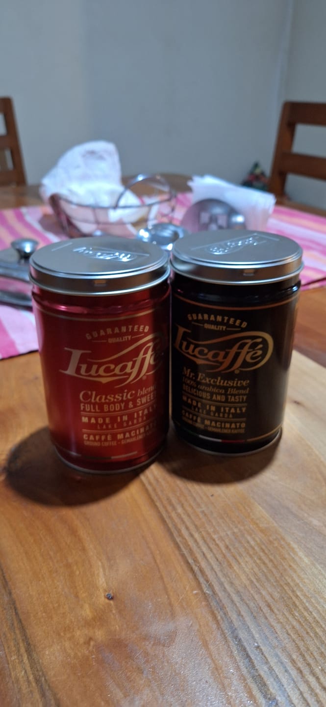Customer photo review of Lata Lucaffe Classic y Mr. Exclusive 250 grs Grano Molido