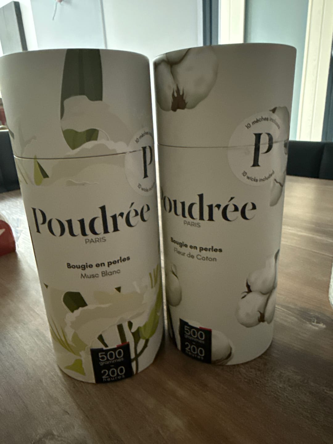 Customer photo review of Musc Blanc - Bougie en perles de cire parfumées