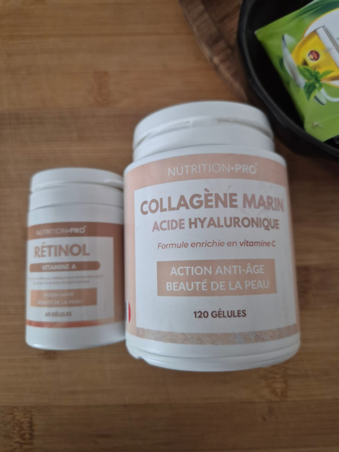 Customer photo review of COLLAGÈNE MARIN NATICOL® / ACIDE HYALURONIQUE - 120 GÉLULES