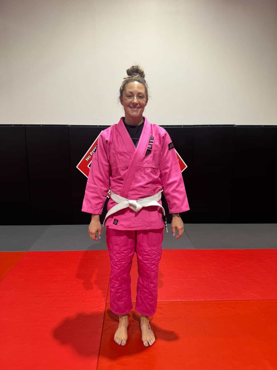 Customer photo review of Core Pink Brazilian Jiu Jitsu Womens BJJ Gi