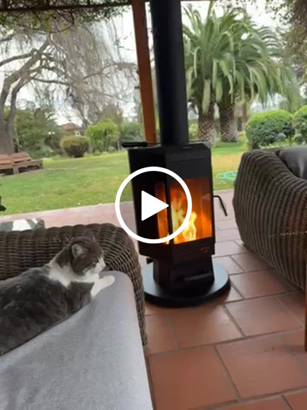 Customer video review of Estufa Calefactor a Pellet Kaltemp Woody 20 | 20m2 Terraza