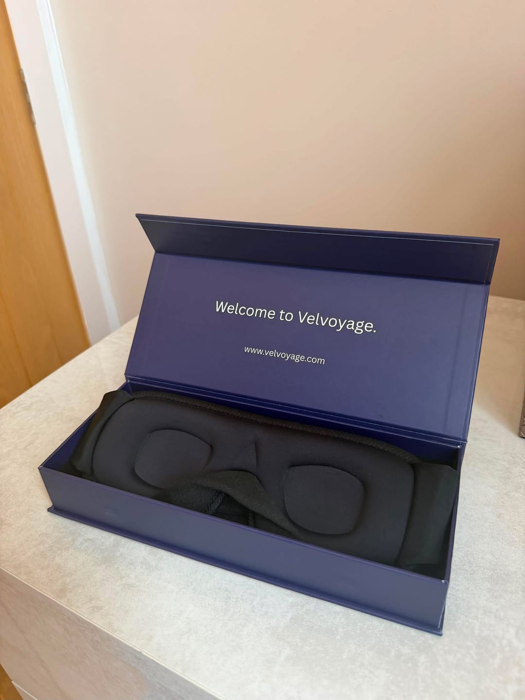 Customer photo review of Velvoyage 3D Total Blackout Eye Mask - Black