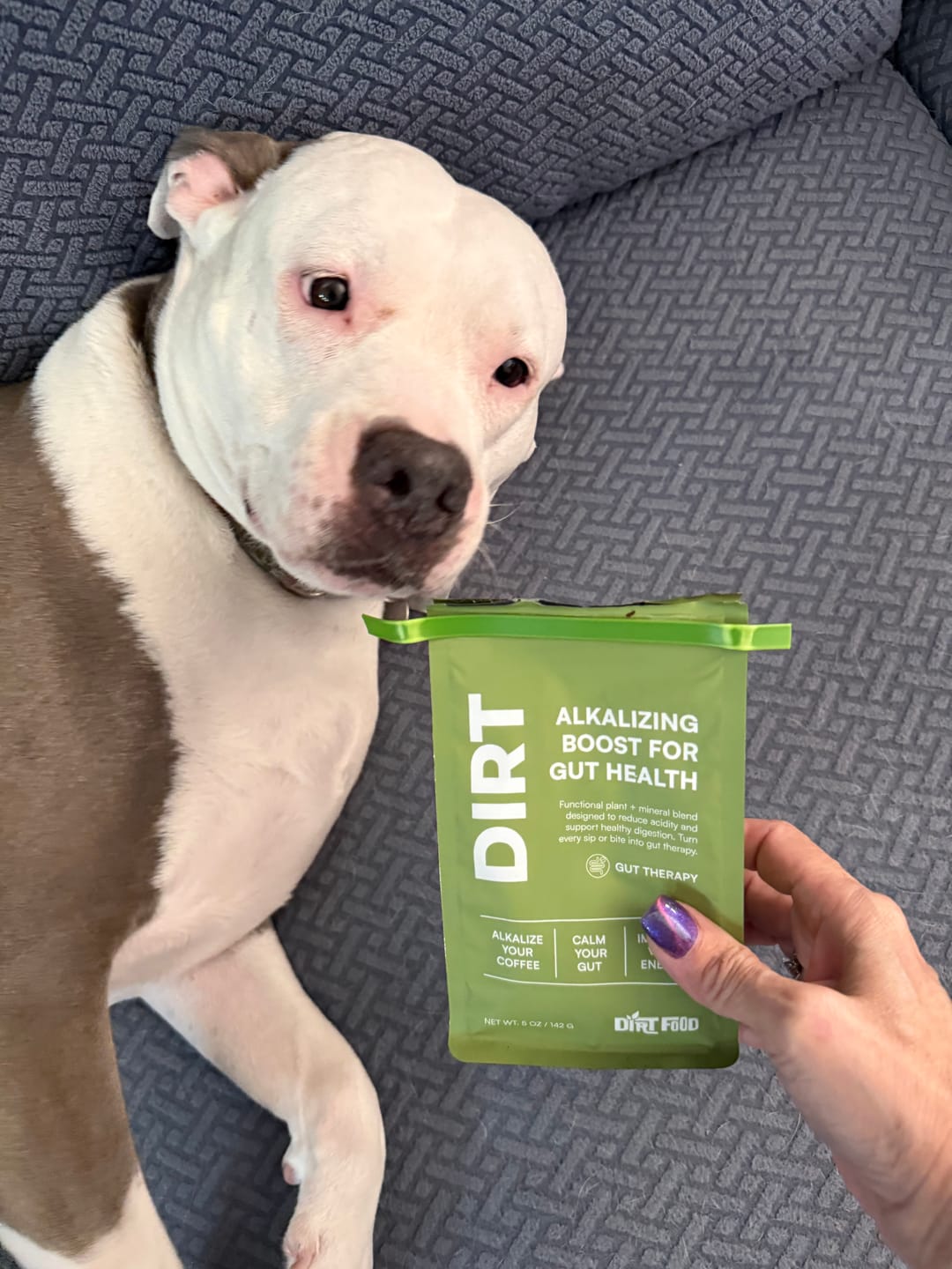 Customer photo review of Alkalizing DIRT (5oz)