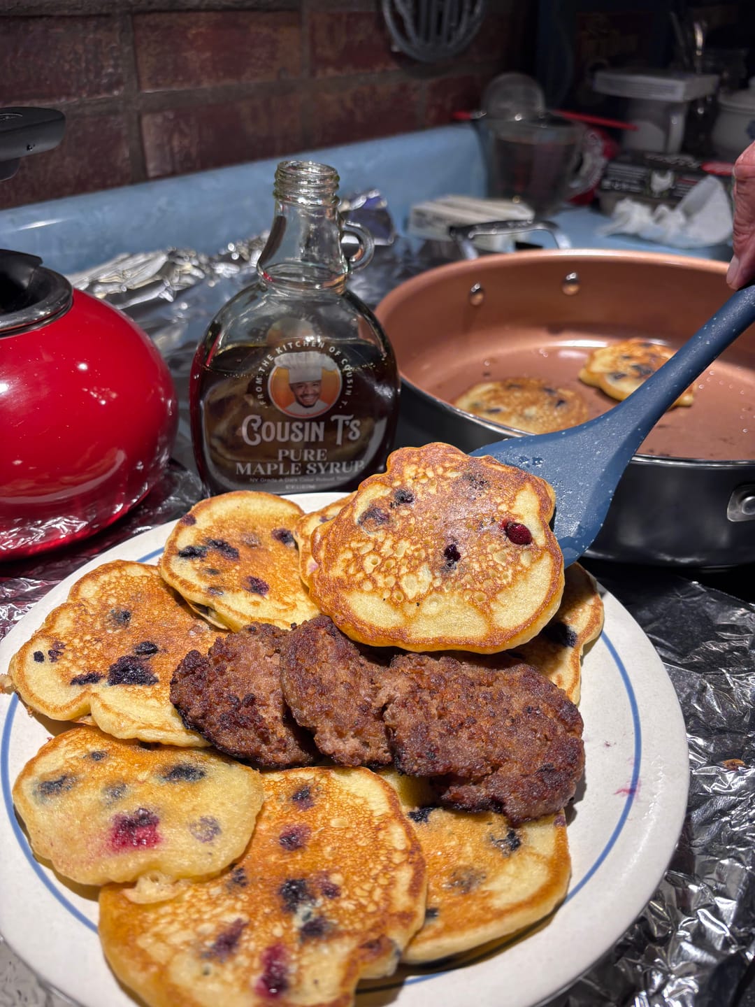 Customer photo review of Cousin T's Gourmet King Trump Fried Chicken Mix (Single Box)