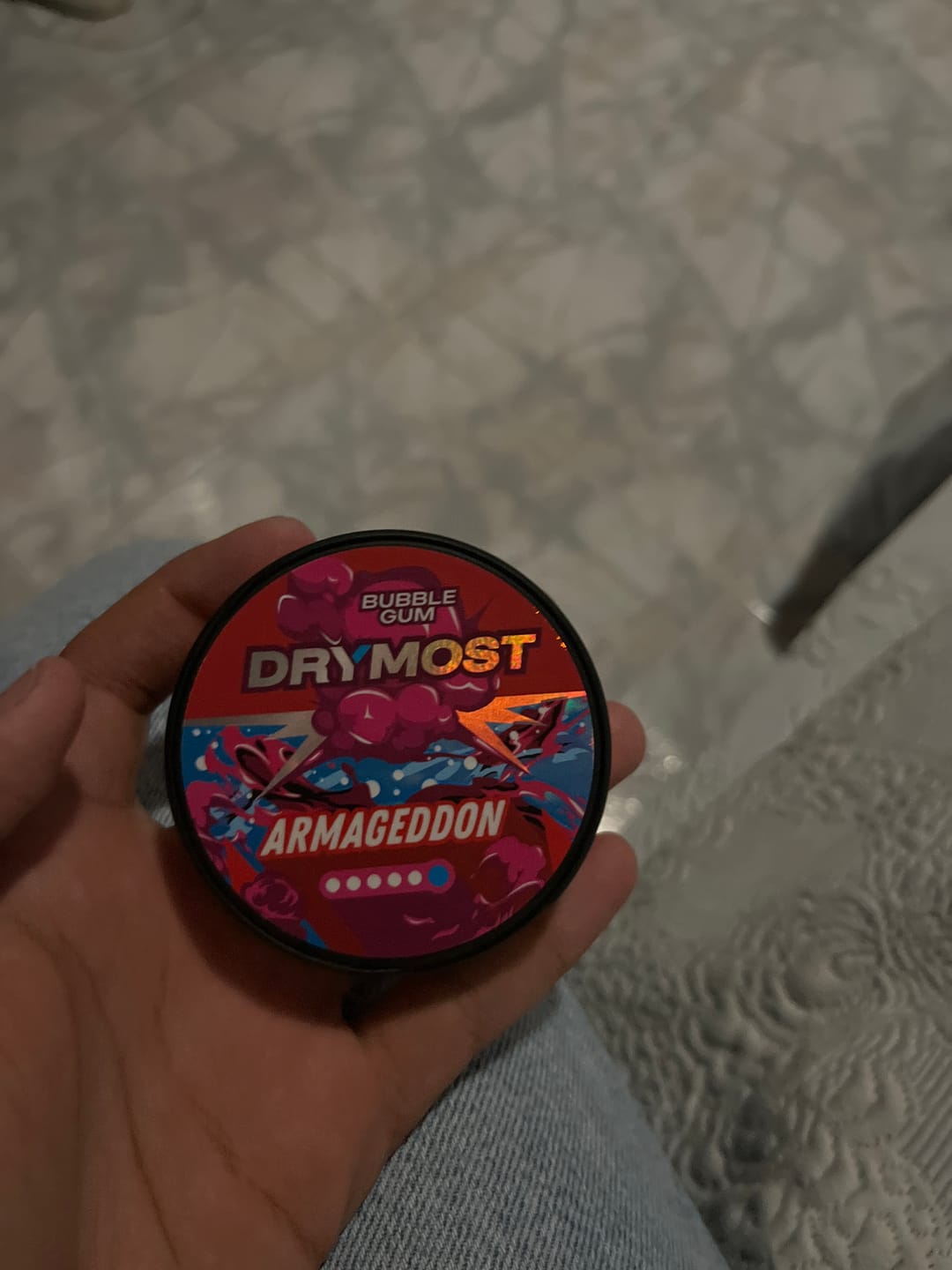Customer photo review of DRYMOST Snus Armageddon 36mg – 22 Bolsas de Nicotina Ultra Fortes
