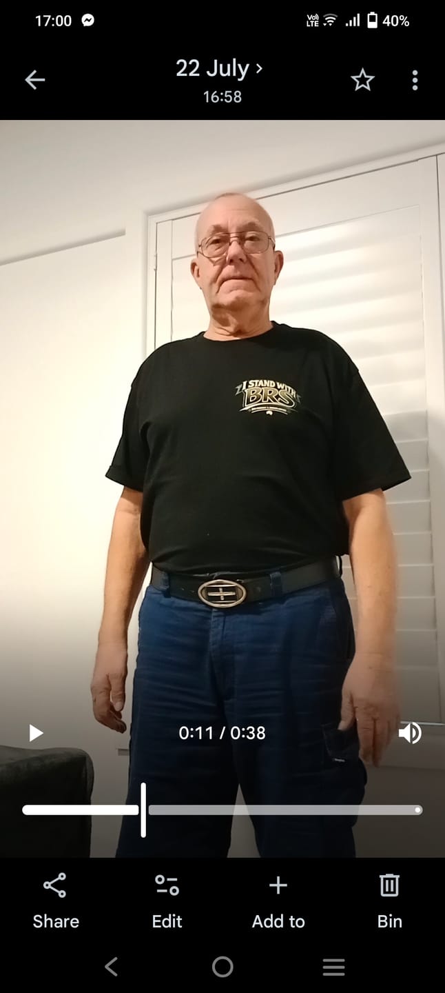Customer photo review of Big Chocky | Stand With BRS Tee