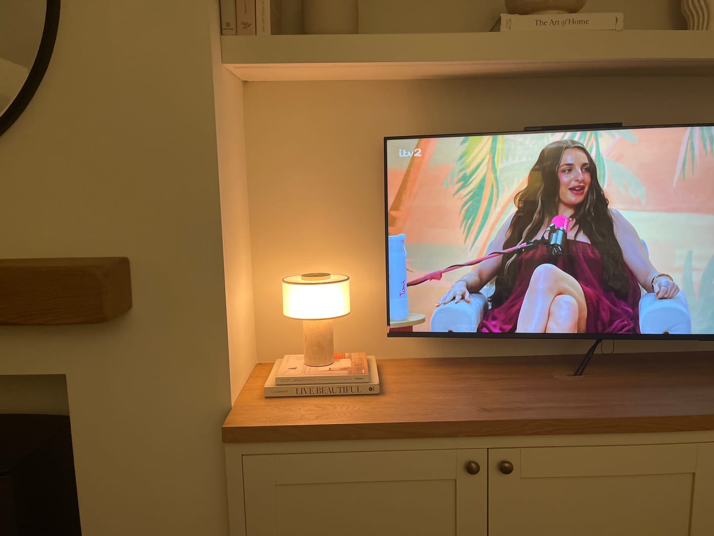 Customer photo review of Auríe Portable Lamp | Travertine