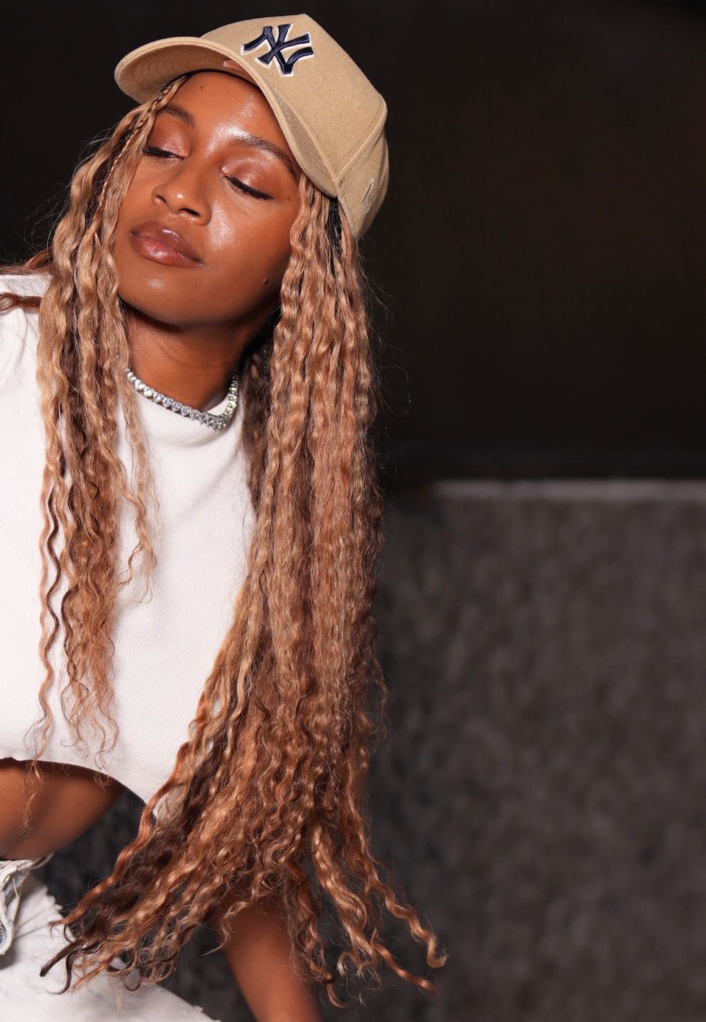 Customer photo review of #T1B/4/27/30 Mix Blend Deep Wave Crochet Human Hair