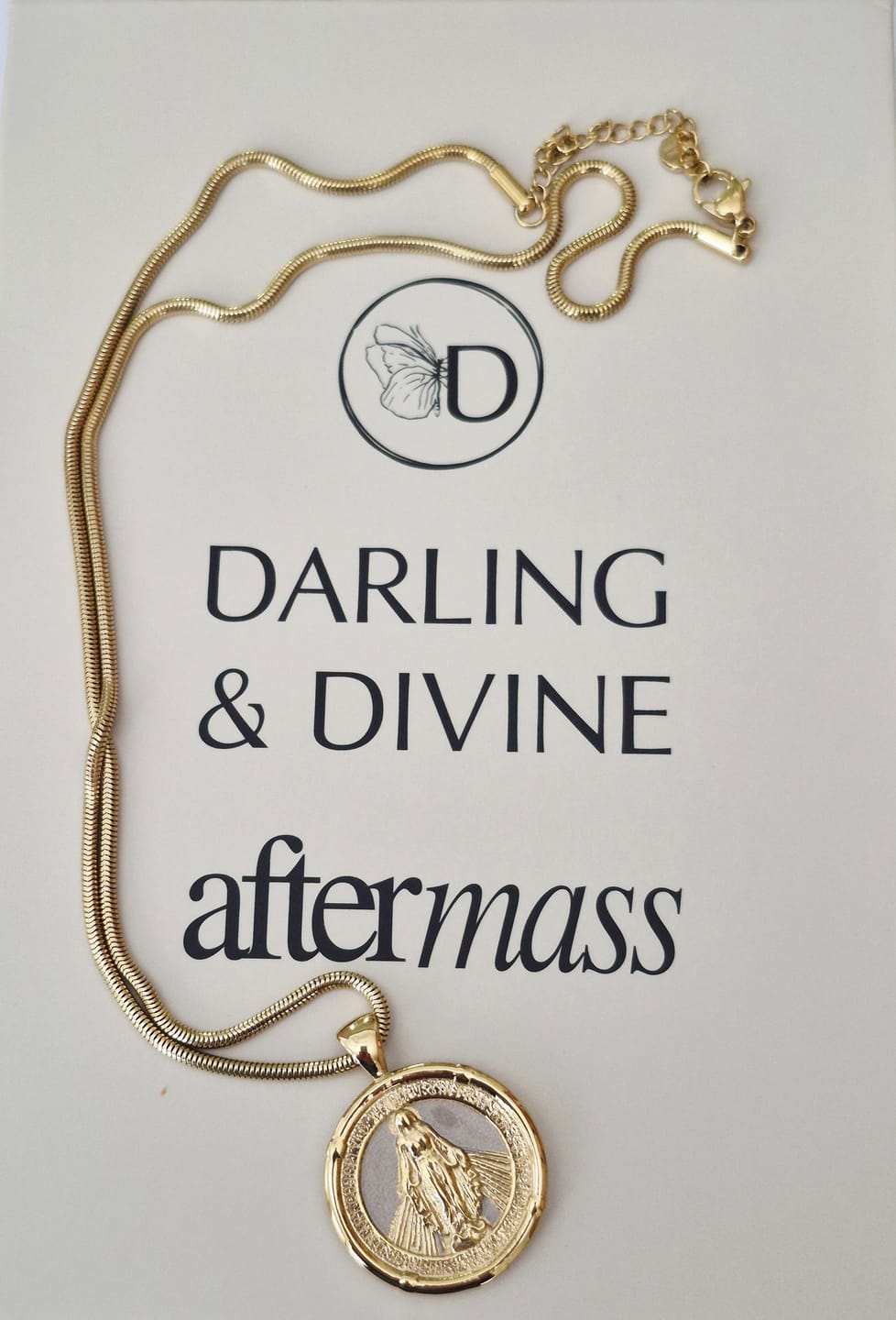 Customer photo review of Miraculous Medal Pendant Necklace