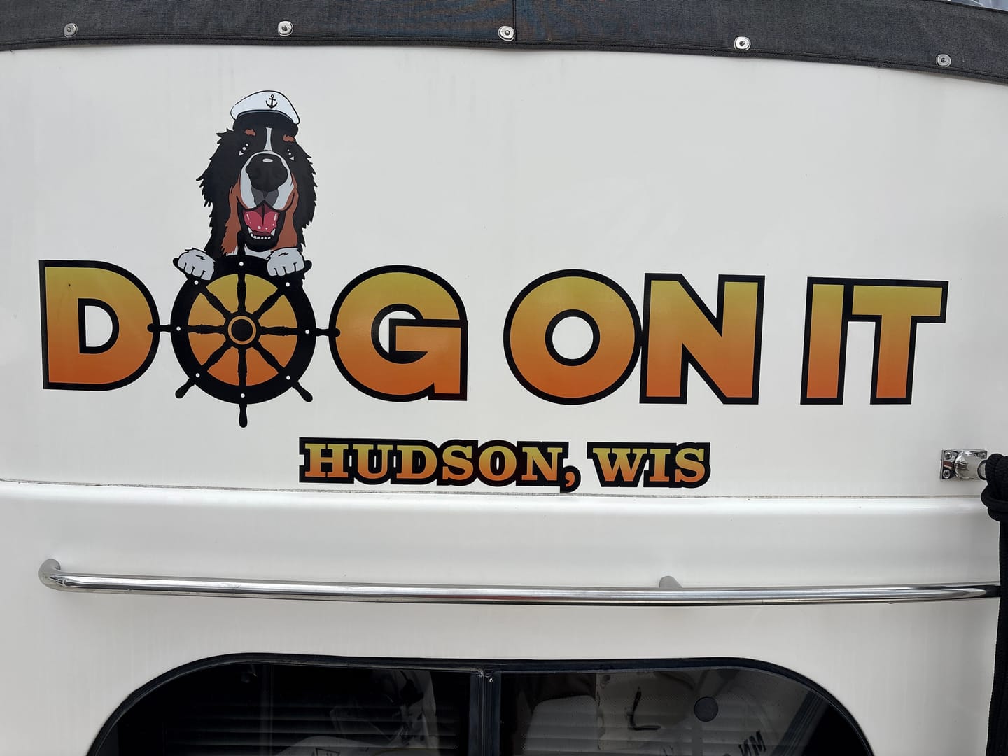 Customer photo review of Boat Logo Decal