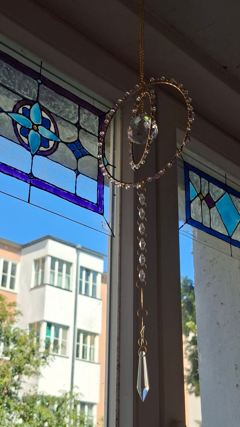 Customer photo review of Crystal Suncatcher DIY Kit with Wire Wrapping - Alanis