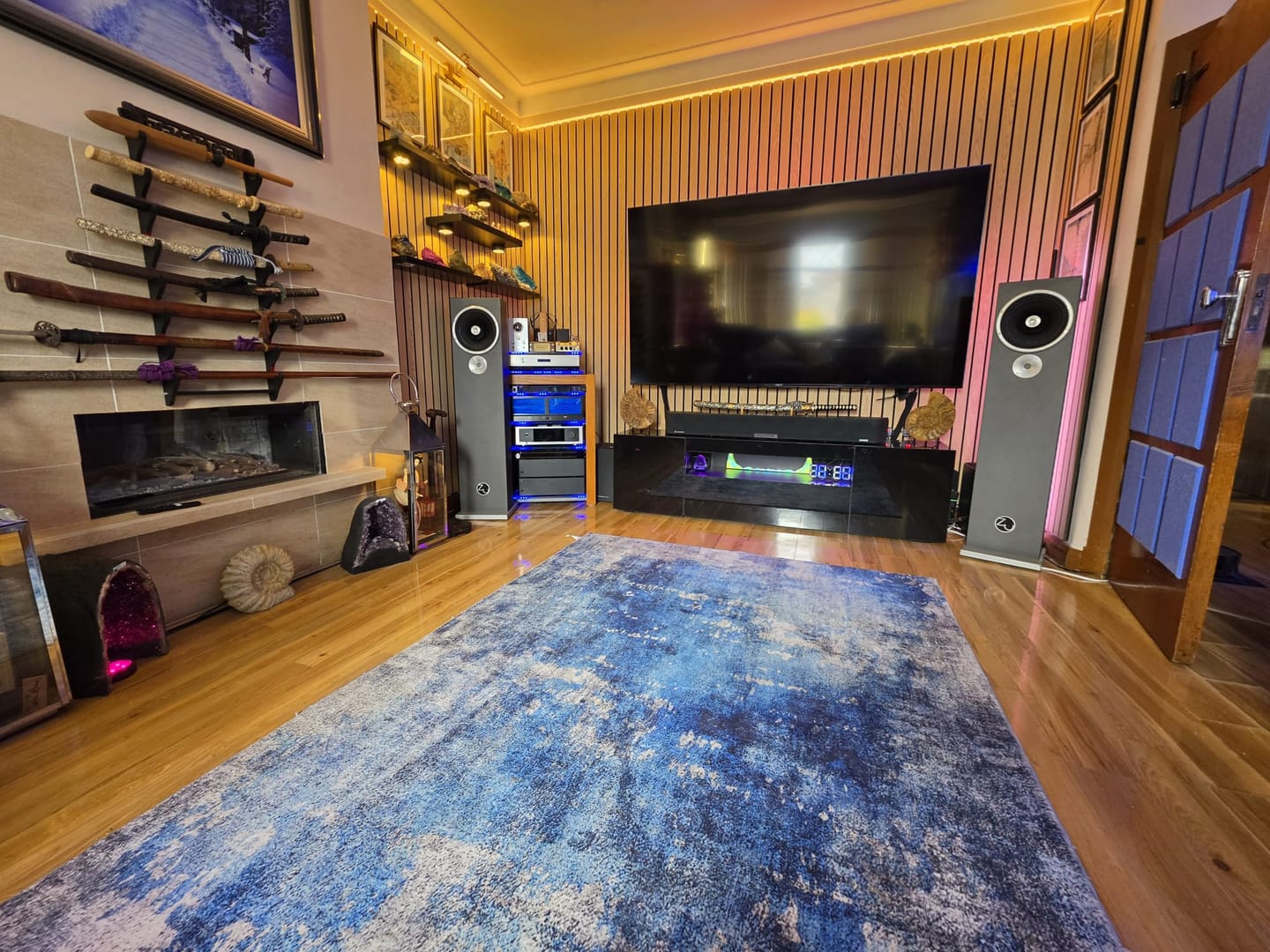 Customer photo review of SlatWall Grand Acoustic Honey Oak Slatted Wall Panel