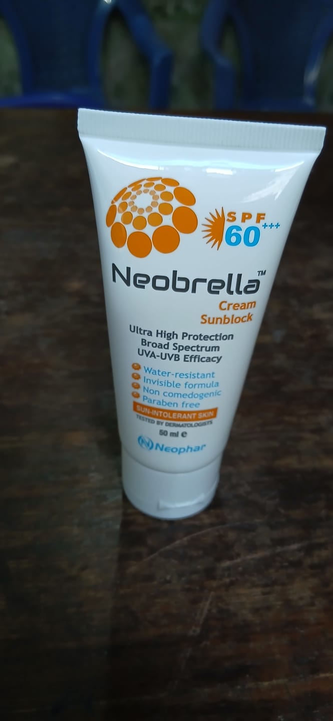 Customer photo review of Neobrella Sunblock Cream SPF60 PA+++