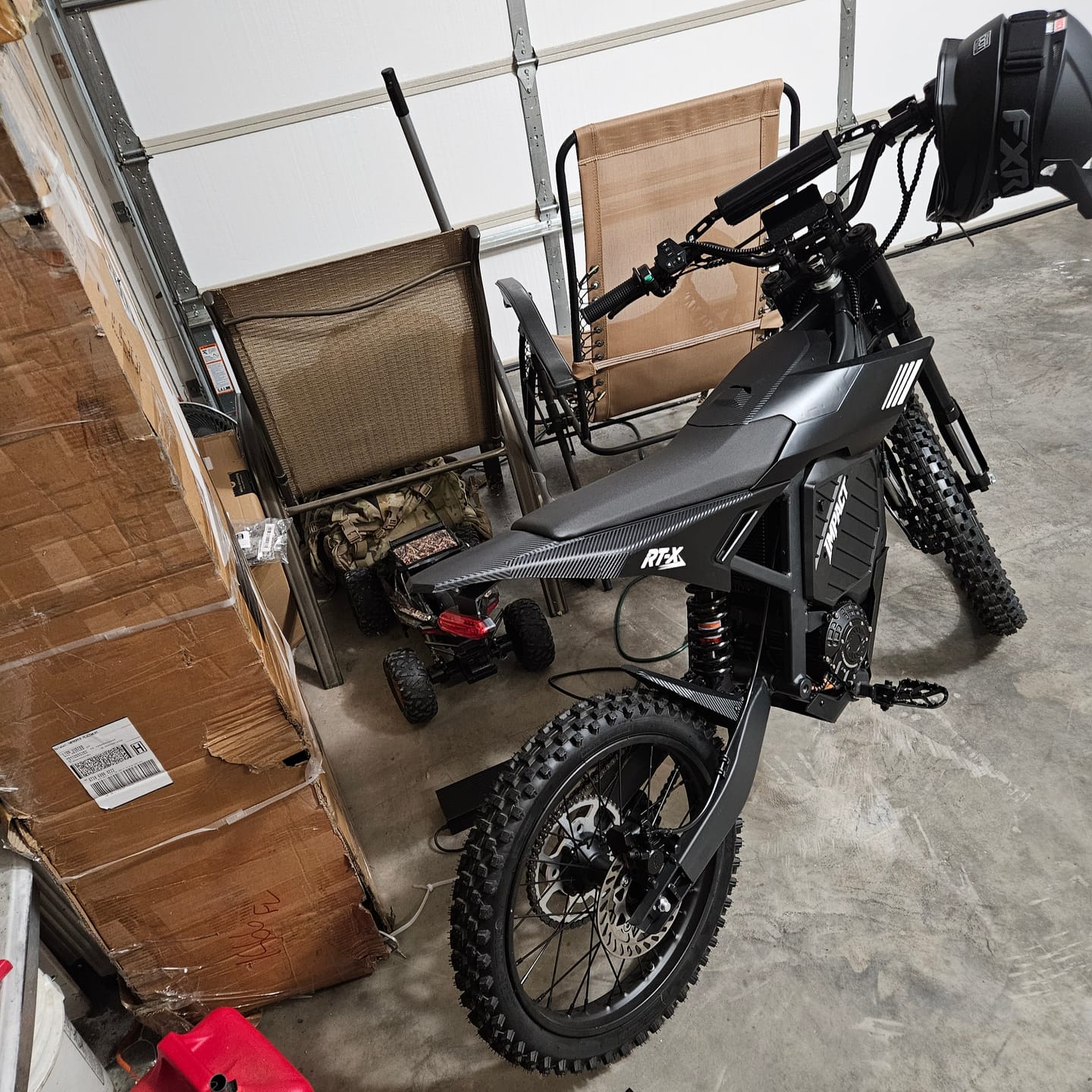 Customer photo review of Eskute® RTX 19"17" 6500W Electric Dirt Bike for Adults