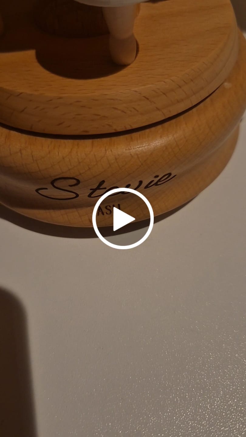 Customer video review of Heirloom Wooden Musical Carousel - Ballerina