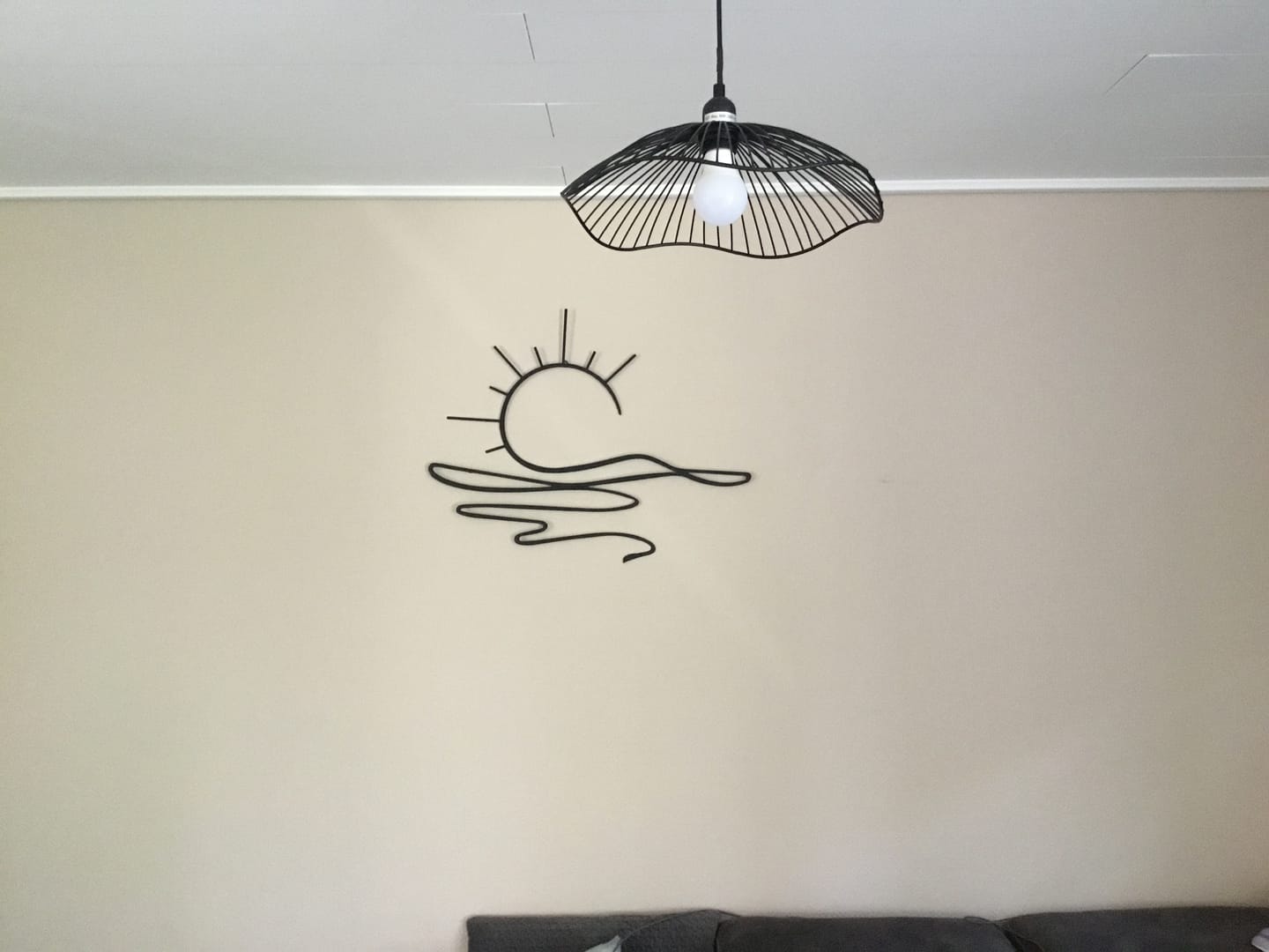 Customer photo review of Décoration Murale en Métal - Soleil (SUN.03)