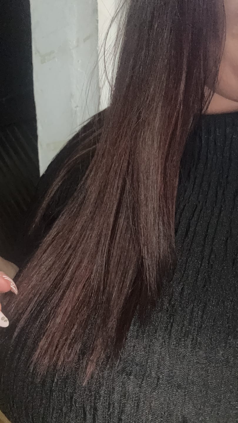 Customer photo review of 🥰 Reparador Total en 2 pasos + Polímero + Shampoo crecimiento