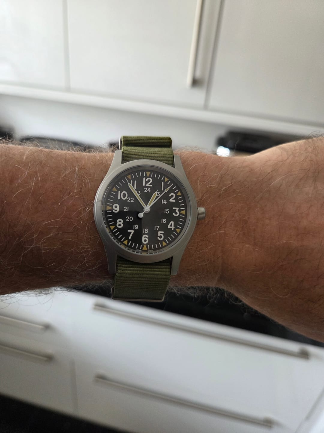 Customer photo review of The "Daily Beater" Field Watch