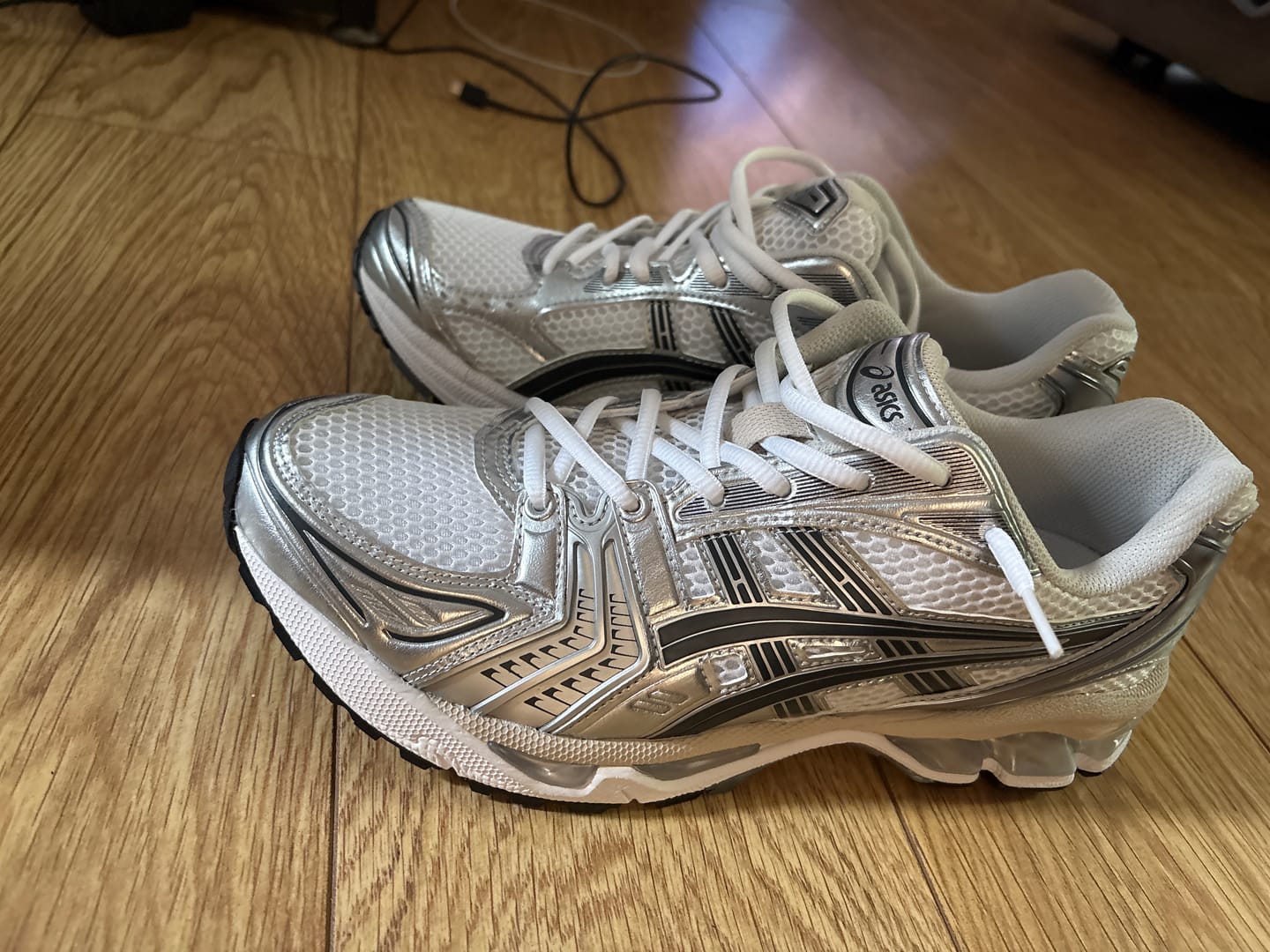 Customer photo review of ASICS Gel-Kayano 14 'White Graphite Grey'
