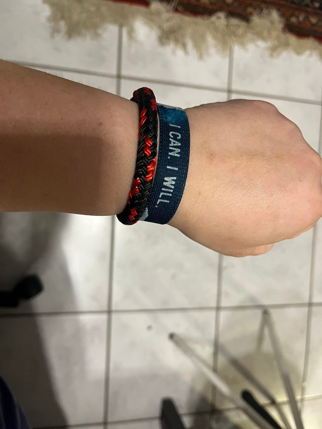 Customer photo review of I can. I will. - Elastisches Armband